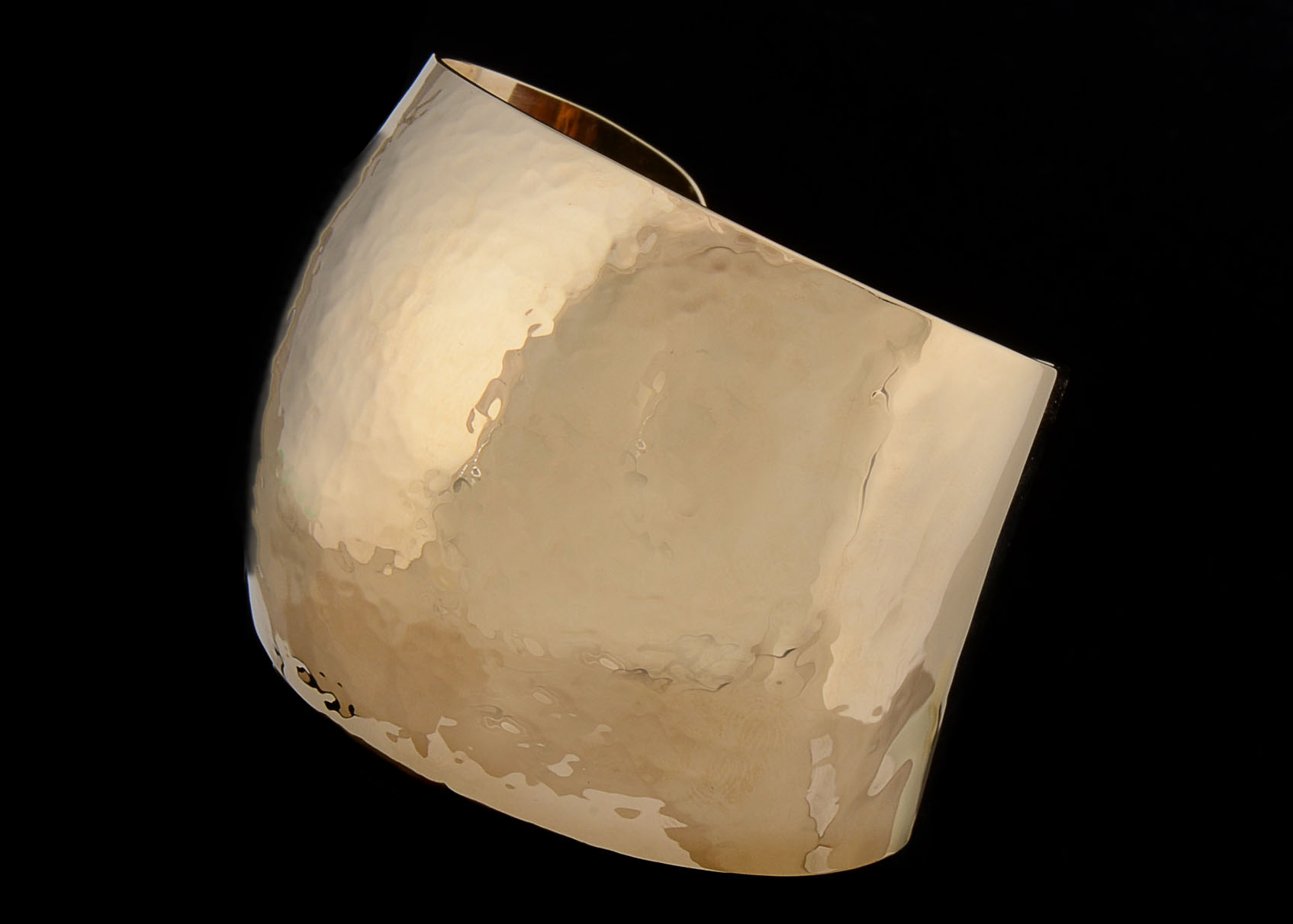 14K Yellow Gold Hammered Cuff from "The Golden Bear" in Vail, Co.