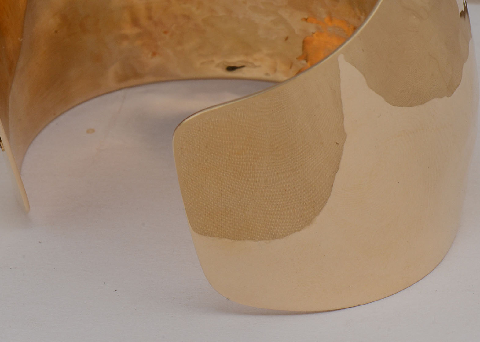 14K Yellow Gold Hammered Cuff from "The Golden Bear" in Vail, Co.