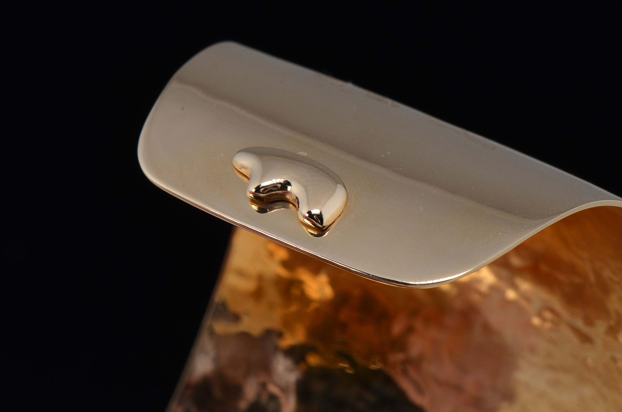14K Yellow Gold Hammered Cuff from "The Golden Bear" in Vail, Co.