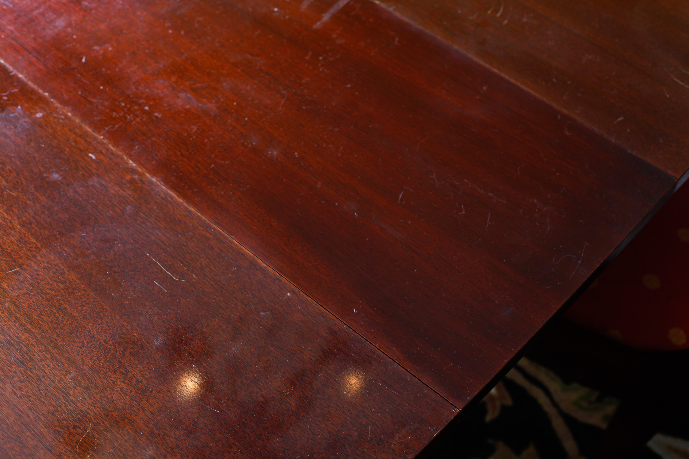 Duncan Phyfe Reproduction Mahogany Dining Table and Chairs