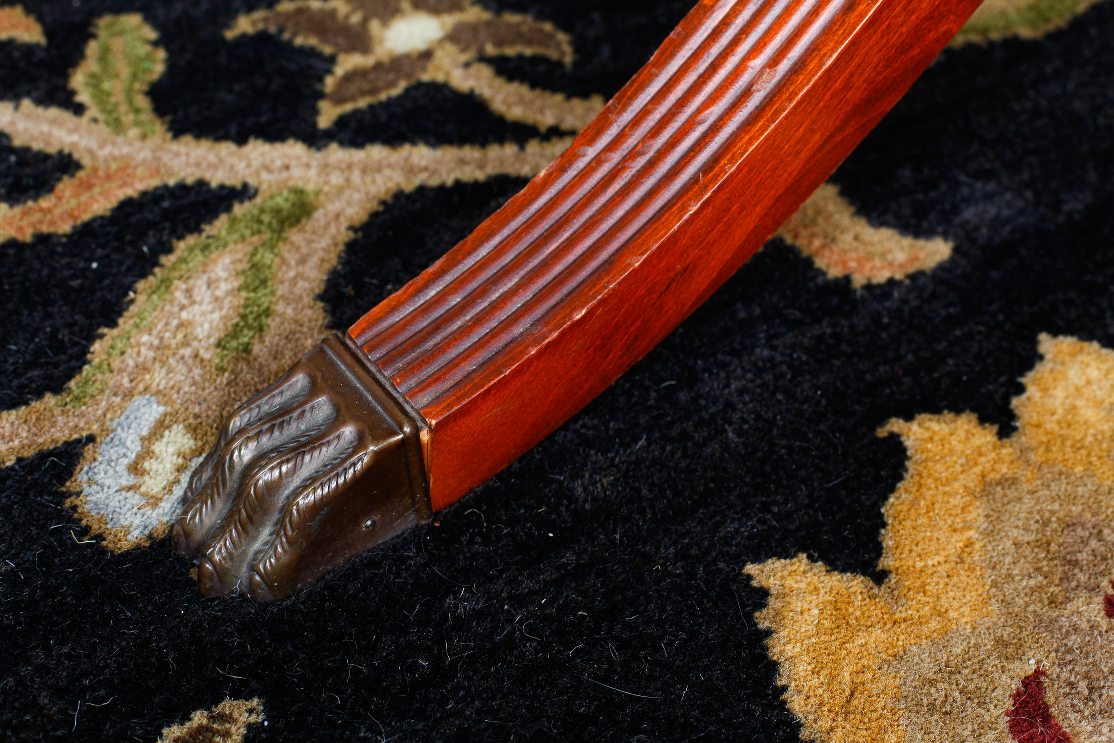 Duncan Phyfe Reproduction Mahogany Dining Table and Chairs