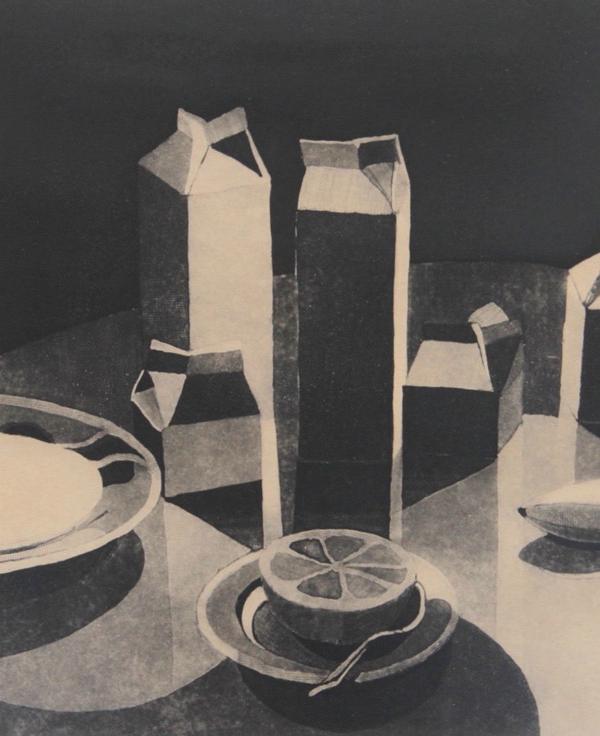 Limited Edition, Original Etching of "Morning" by Listed Artist, Linda Plotkin