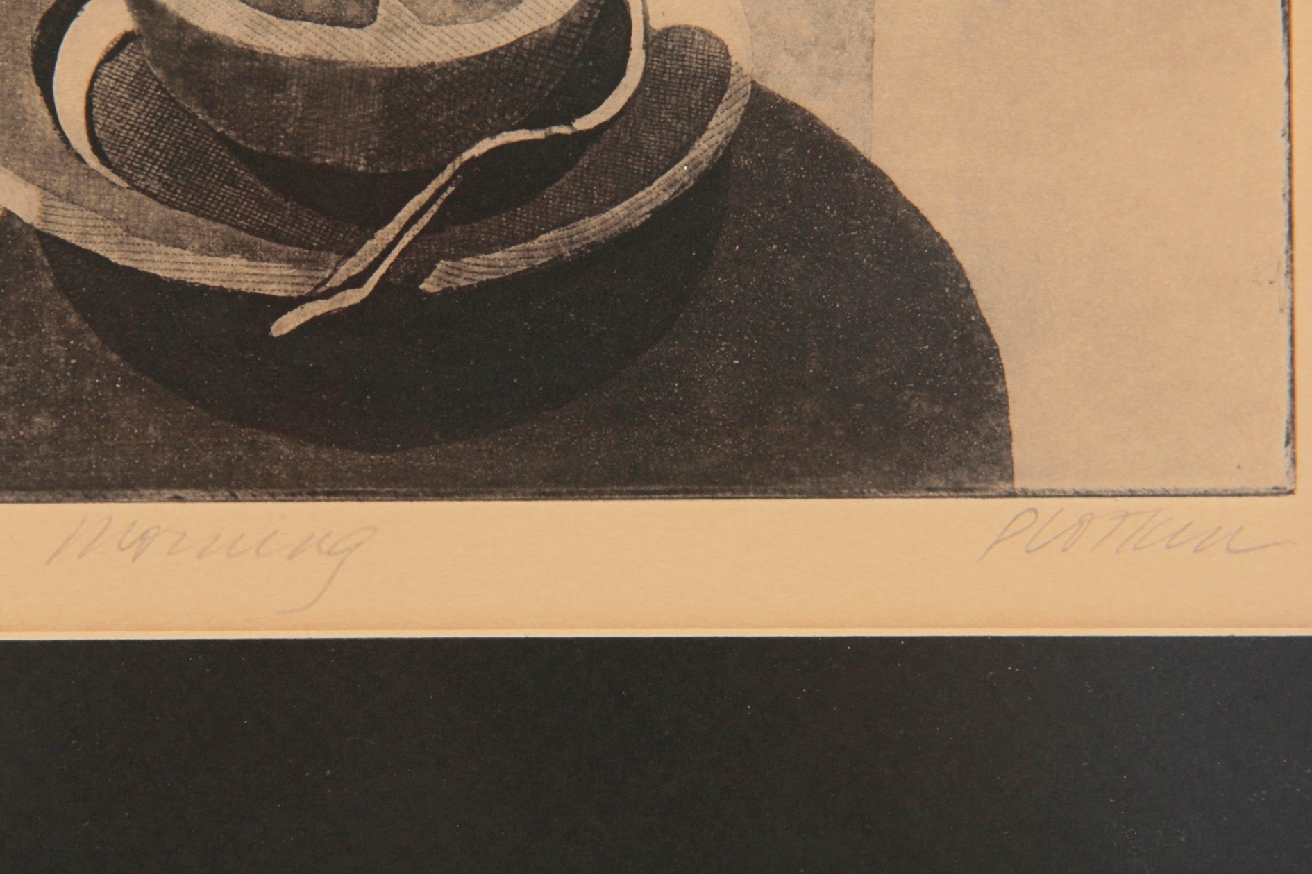 Limited Edition, Original Etching of "Morning" by Listed Artist, Linda Plotkin