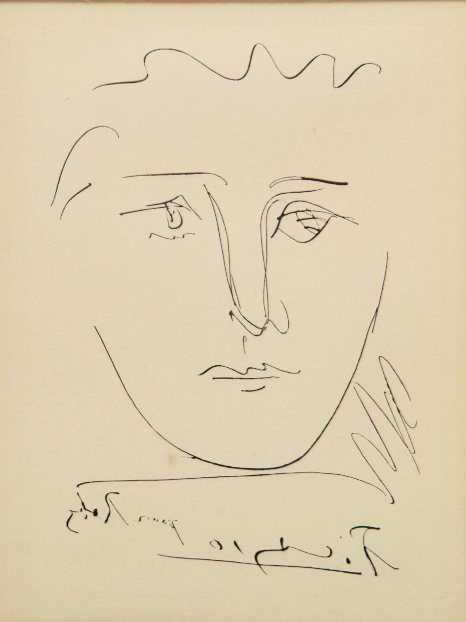 "Pour Robie" Etching From Pablo Picasso Original Plate