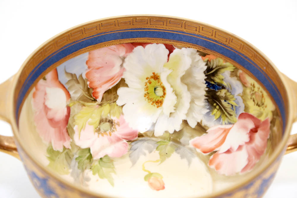 Pair of Hand-Painted Nippon Pieces