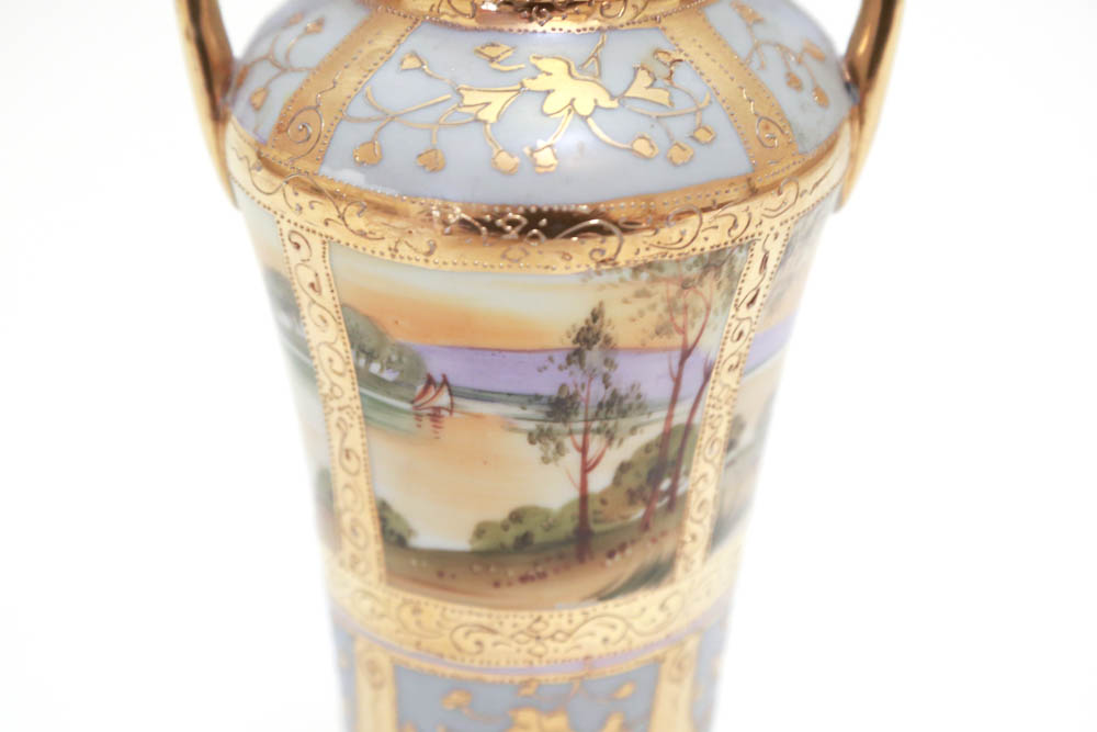 Pair of Hand-Painted Nippon Pieces