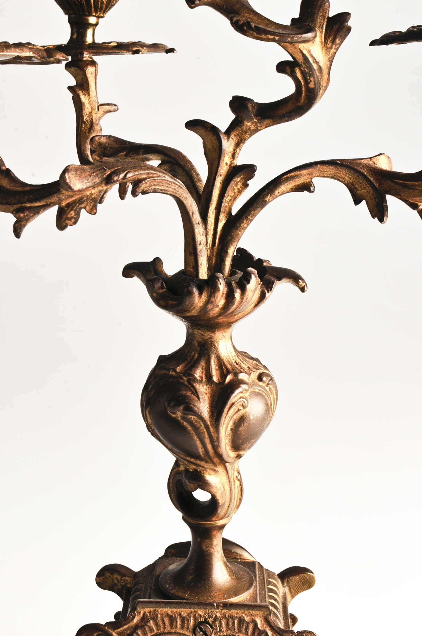 901 Ansonia Clock Company Mantle Clock and Candelabras