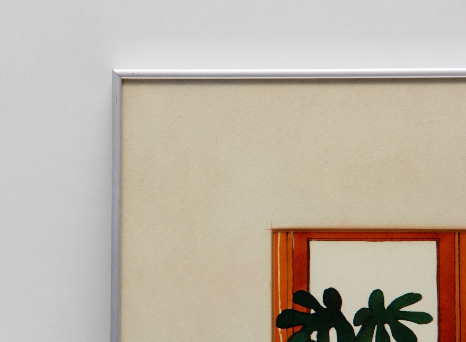 Signed Watercolor of Cats by Teresa Farr