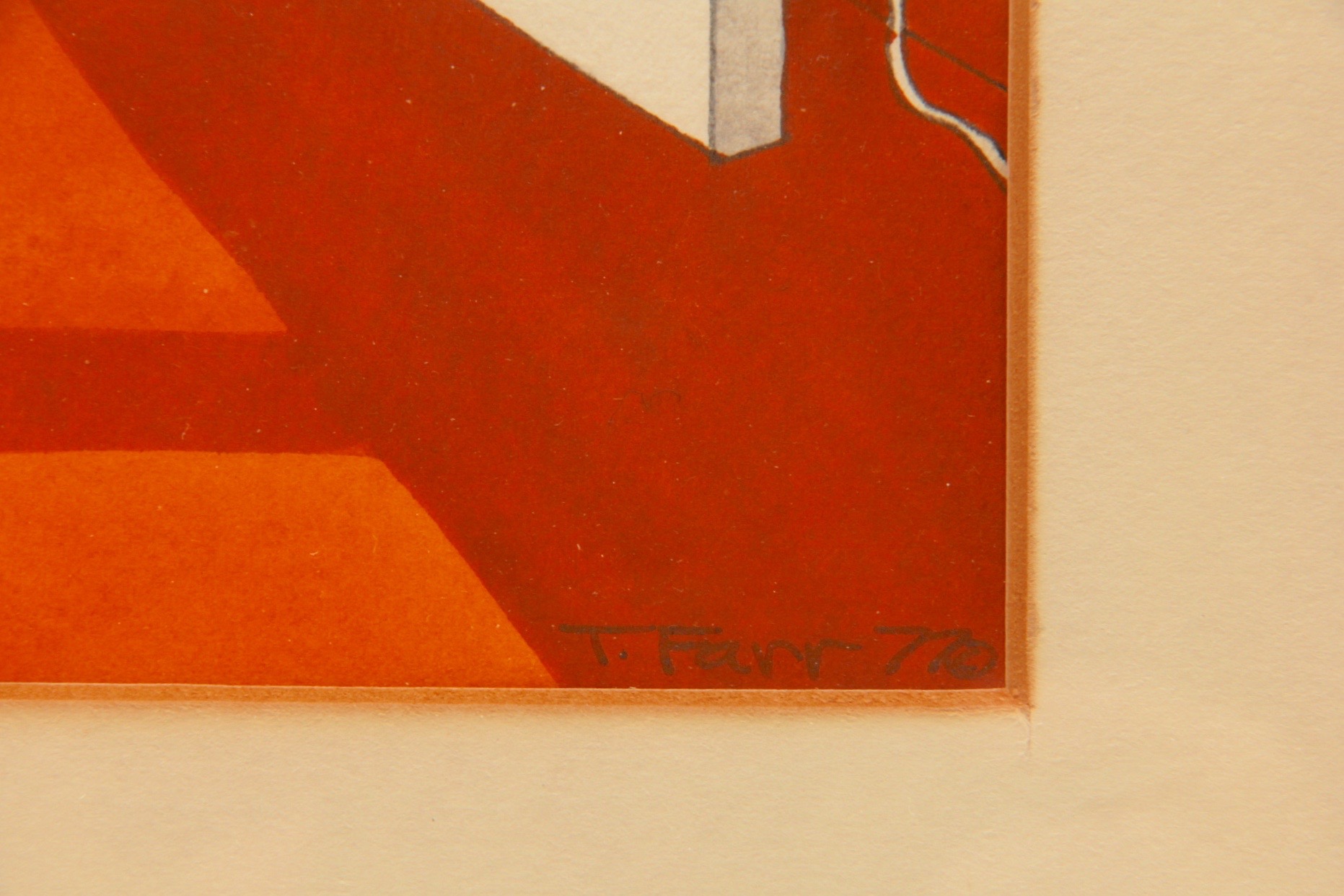 Signed Watercolor of Cats by Teresa Farr