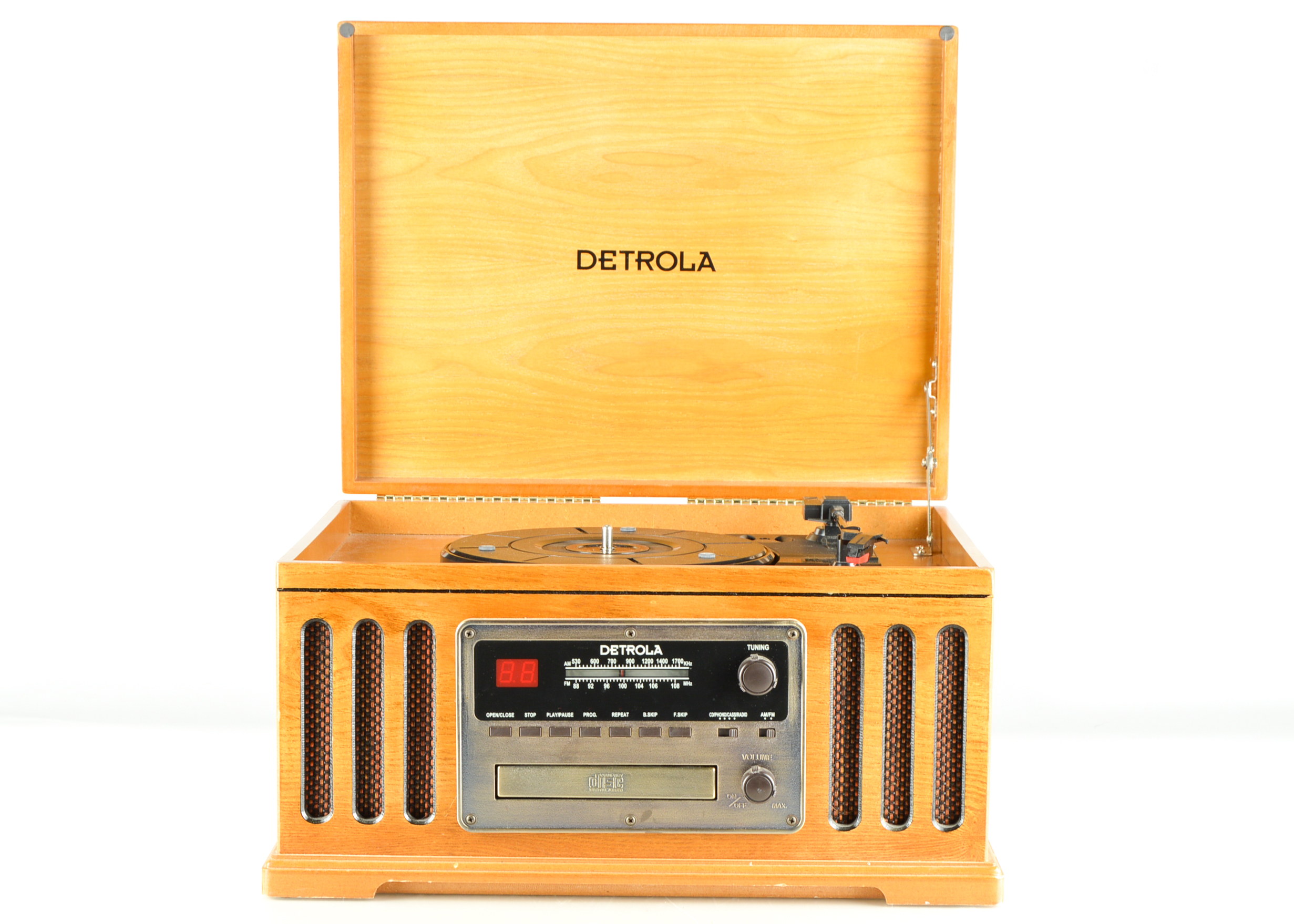 Detrola Turntable CD Player AM/FM Radio
