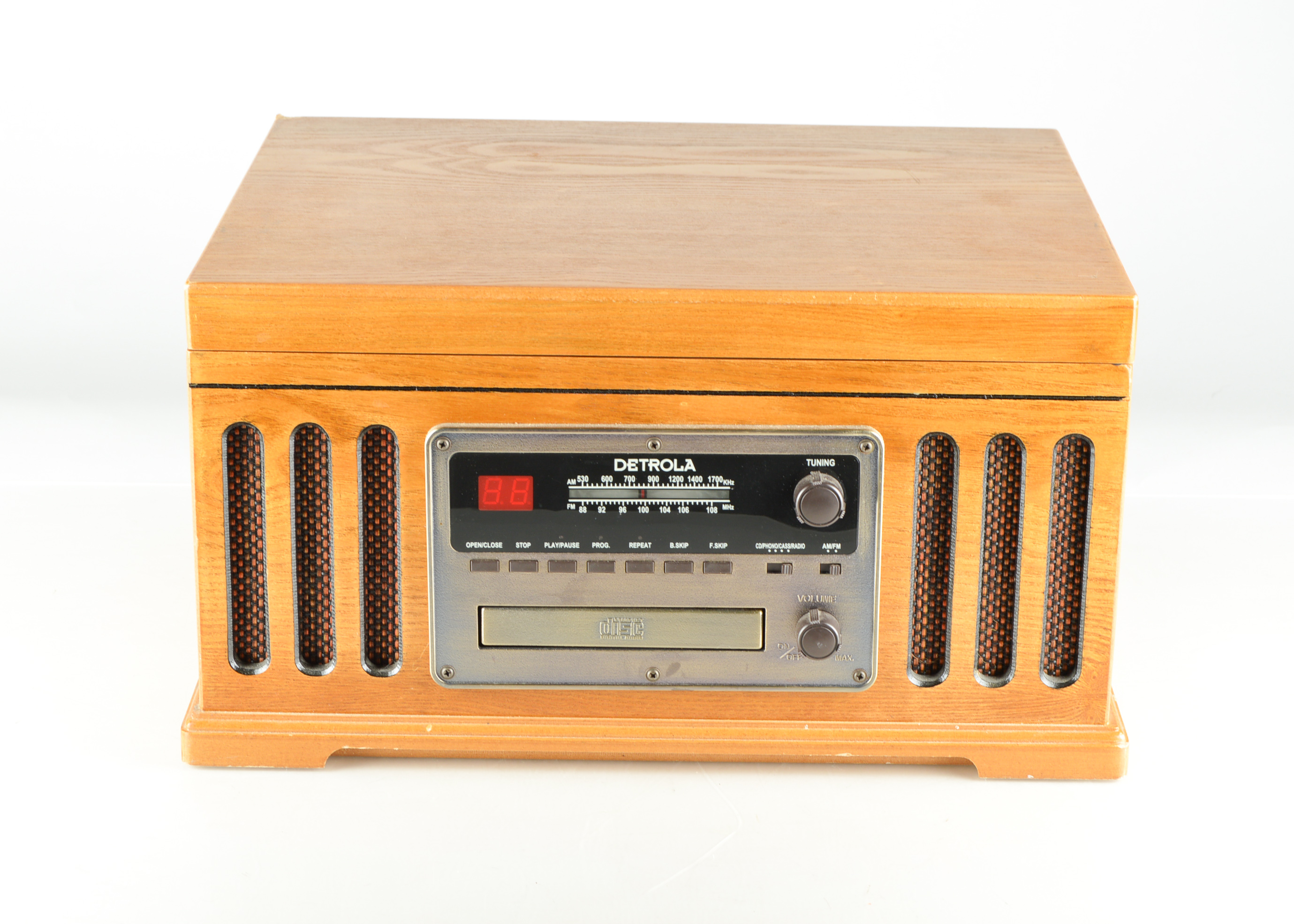 Detrola Turntable CD Player AM/FM Radio