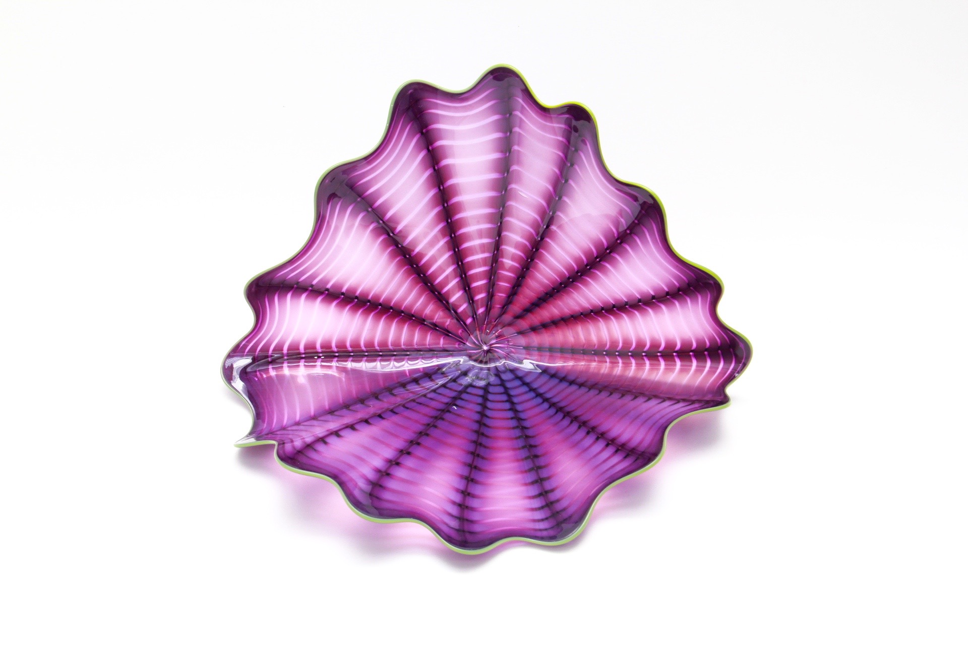 Dale Chihuly 1999 Two-Piece Purple Seaform Glass Sculpture