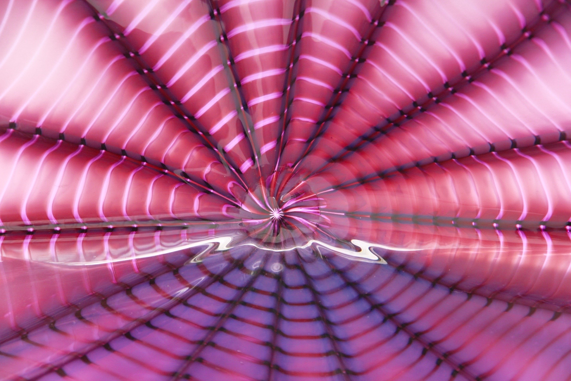 Dale Chihuly 1999 Two-Piece Purple Seaform Glass Sculpture