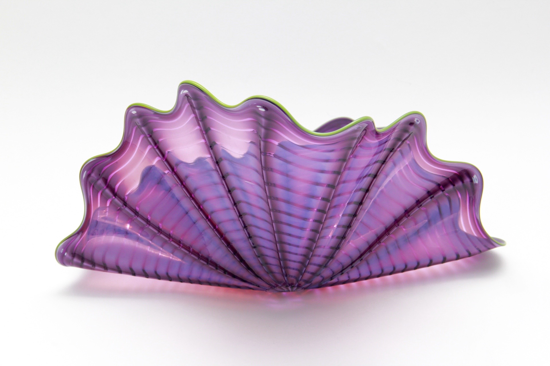 Dale Chihuly 1999 Two-Piece Purple Seaform Glass Sculpture