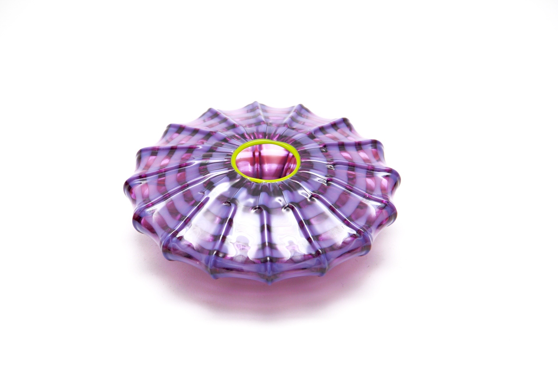 Dale Chihuly 1999 Two-Piece Purple Seaform Glass Sculpture