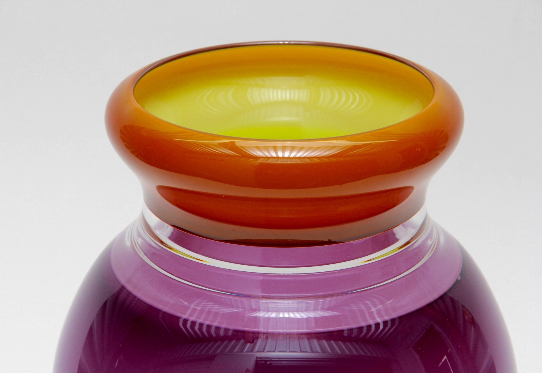 Listed Artist Sonja Blomdahl Art Glass Vase