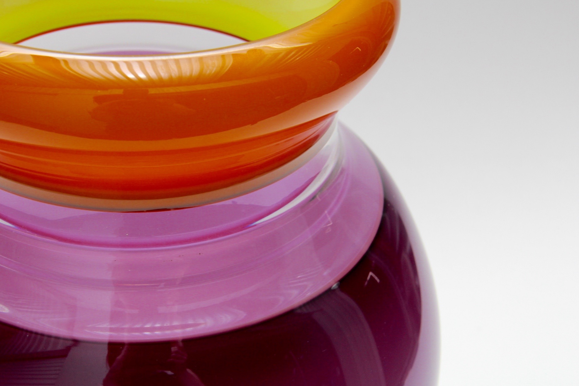 Listed Artist Sonja Blomdahl Art Glass Vase