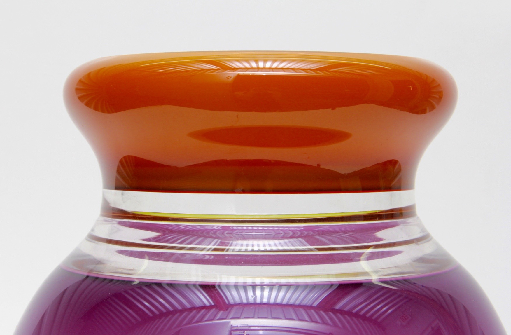 Listed Artist Sonja Blomdahl Art Glass Vase