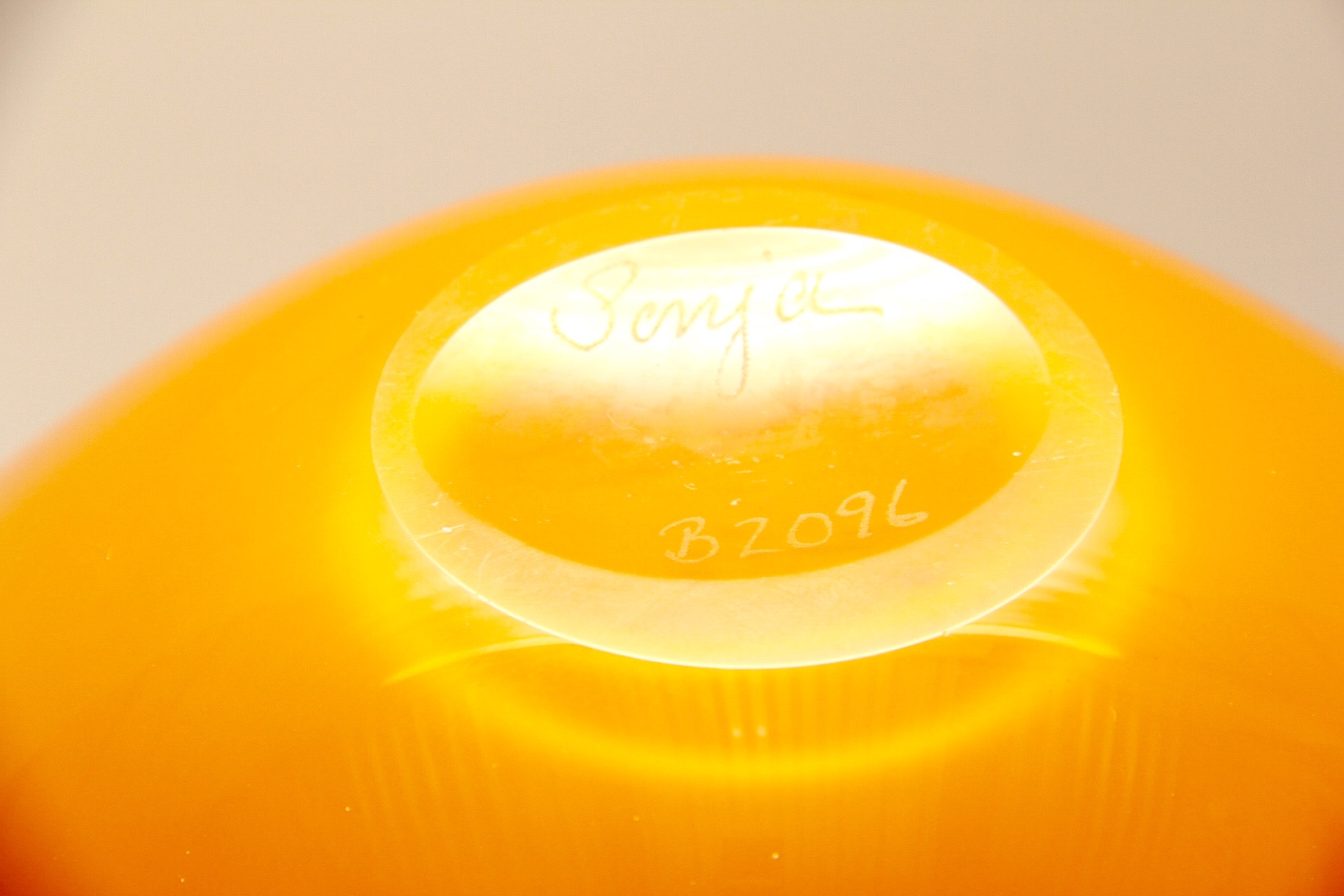 Listed Artist Sonja Blomdahl Double Bubble Art Glass Vase