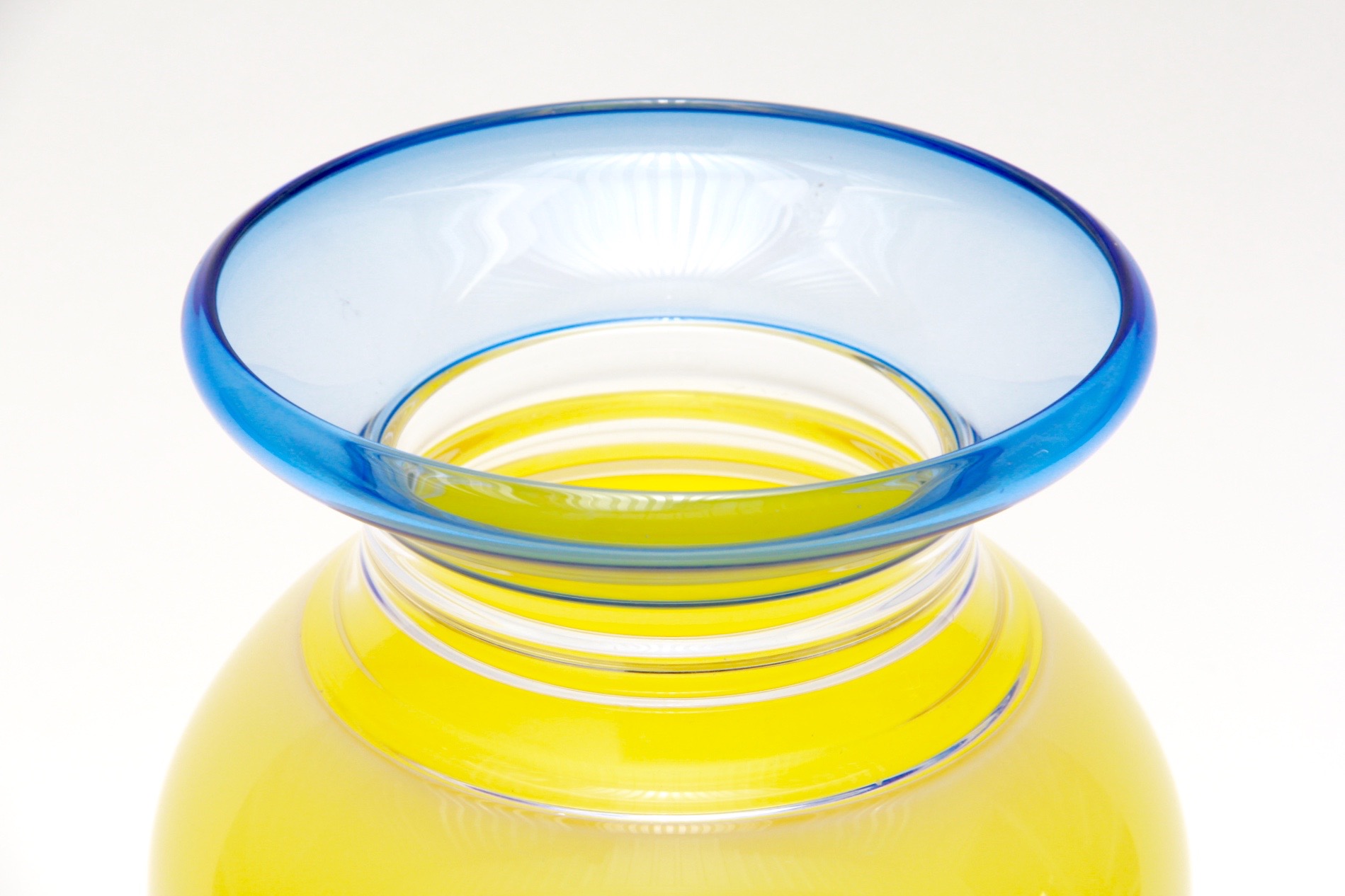 Listed Artist Sonja Blomdahl Blown Glass Art Vase