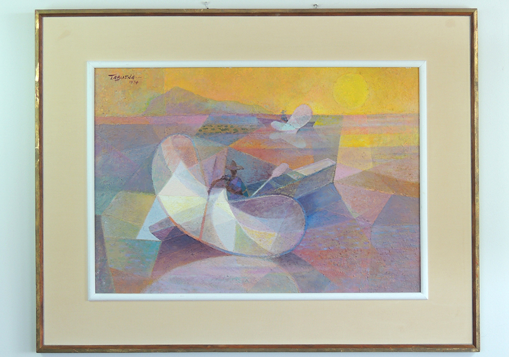 Romeo Tabuena 'Fishermen' Original Painting