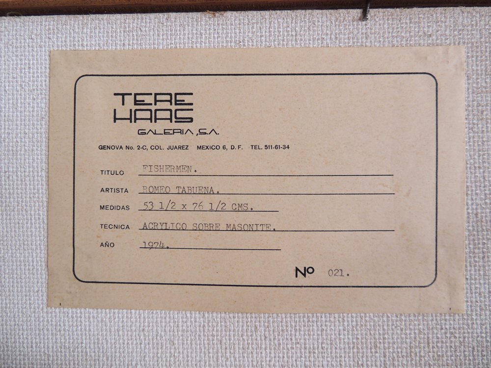 Romeo Tabuena 'Fishermen' Original Painting