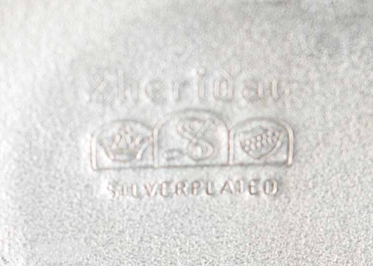 Sheridan Silverplate Water Pitcher and Three Julep Cups