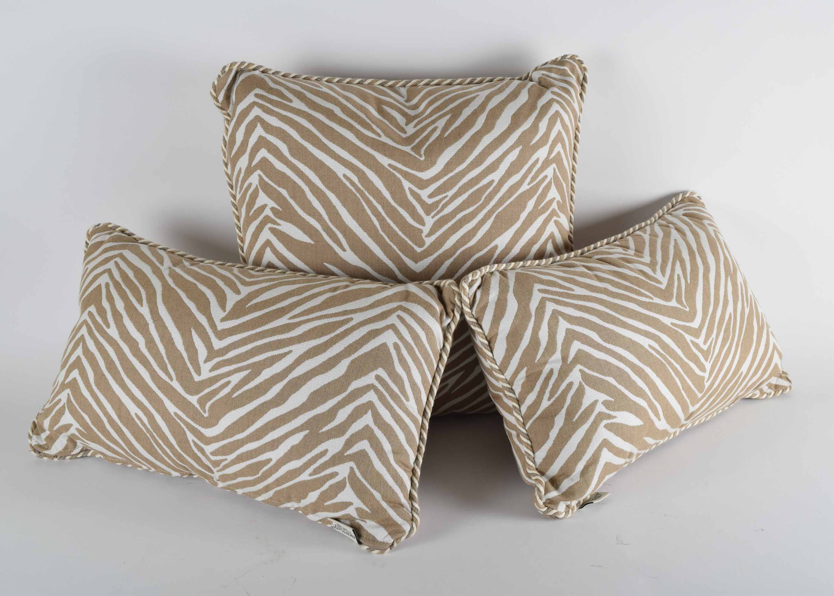 Frontgate Zebra Pillow Set