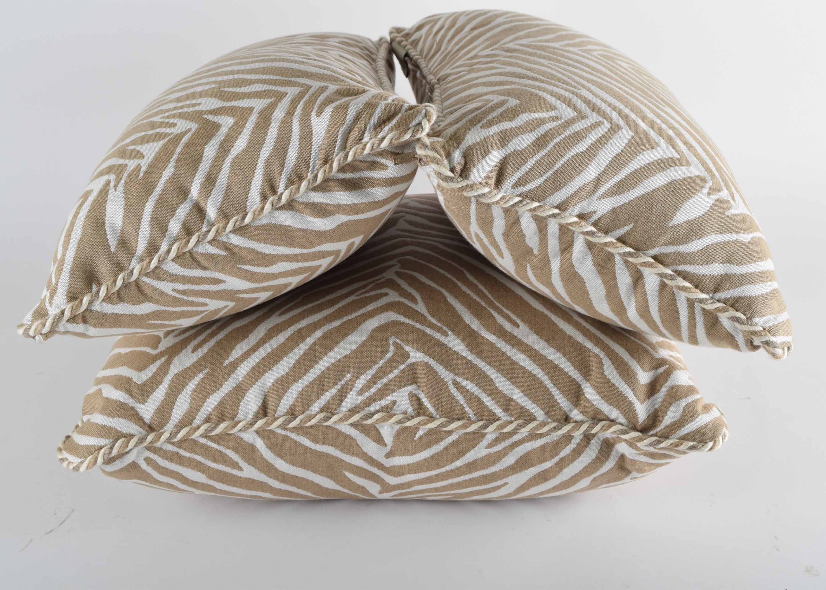 Frontgate Zebra Pillow Set