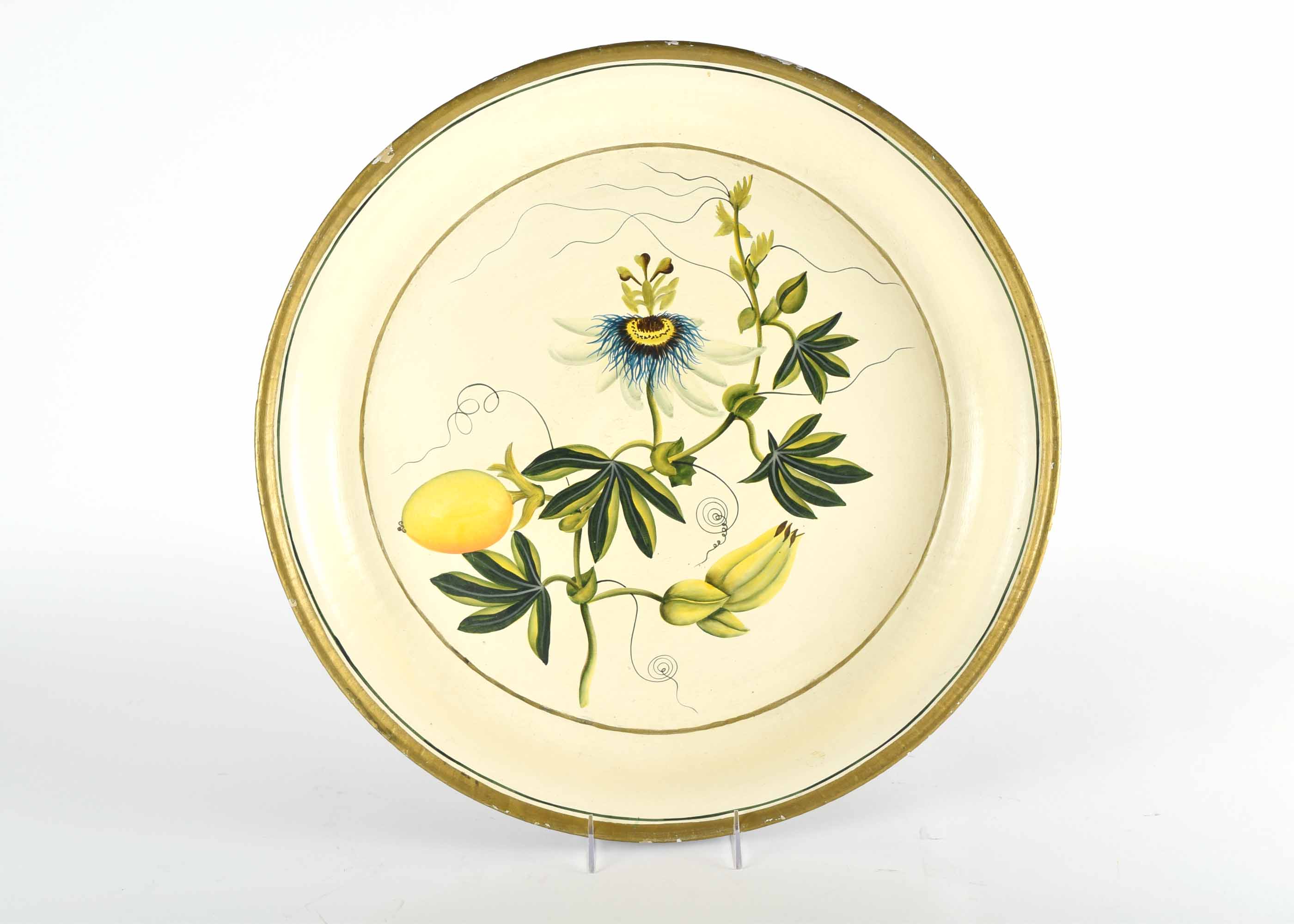 Vintage Habitat International Painted Round Bowl