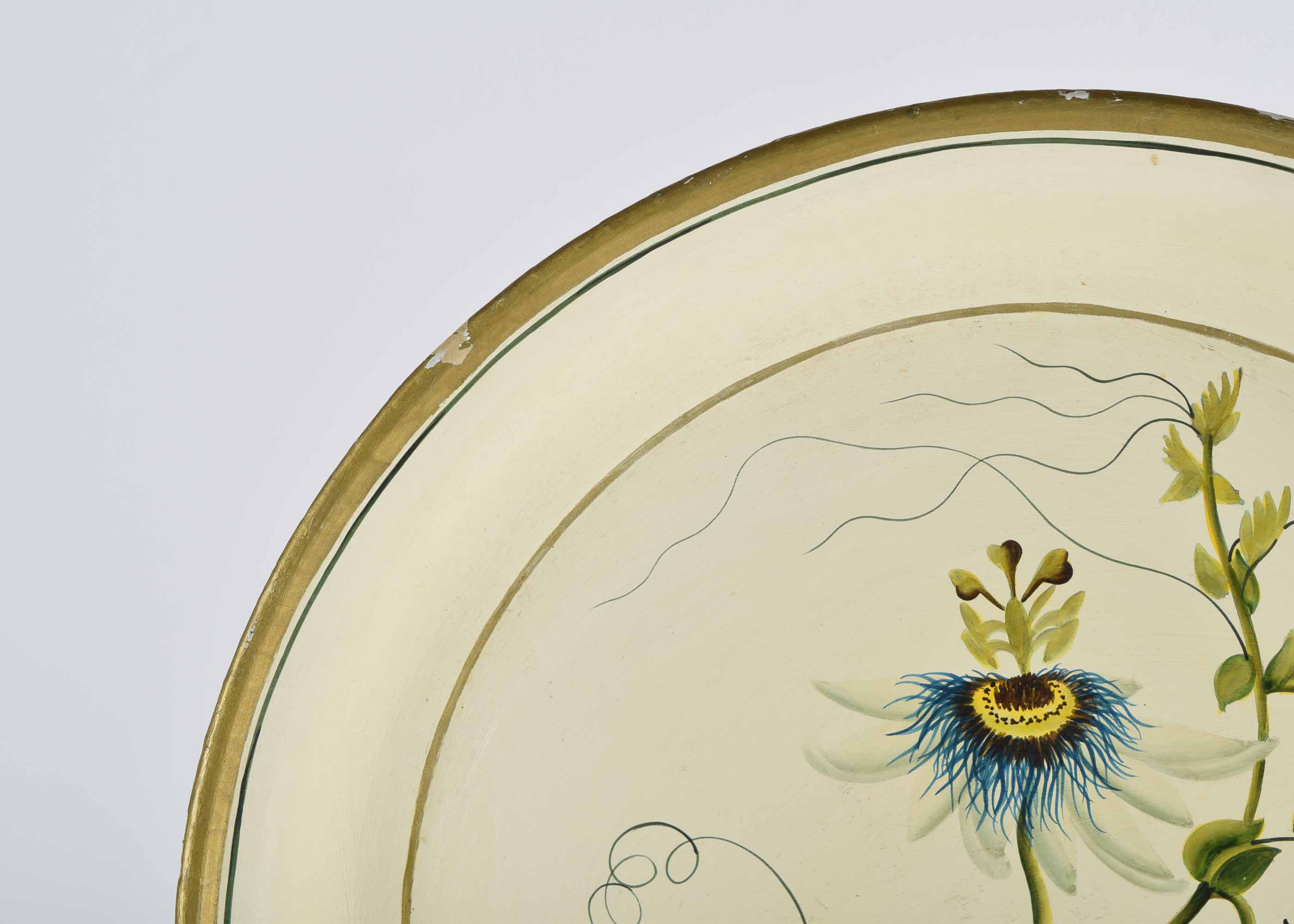 Vintage Habitat International Painted Round Bowl