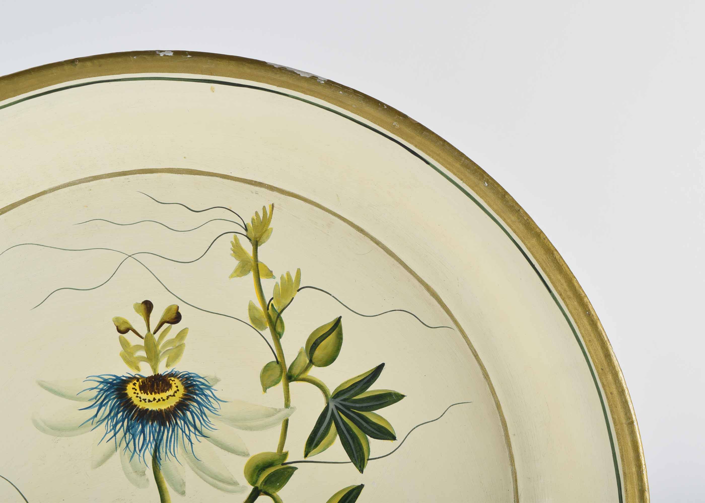 Vintage Habitat International Painted Round Bowl