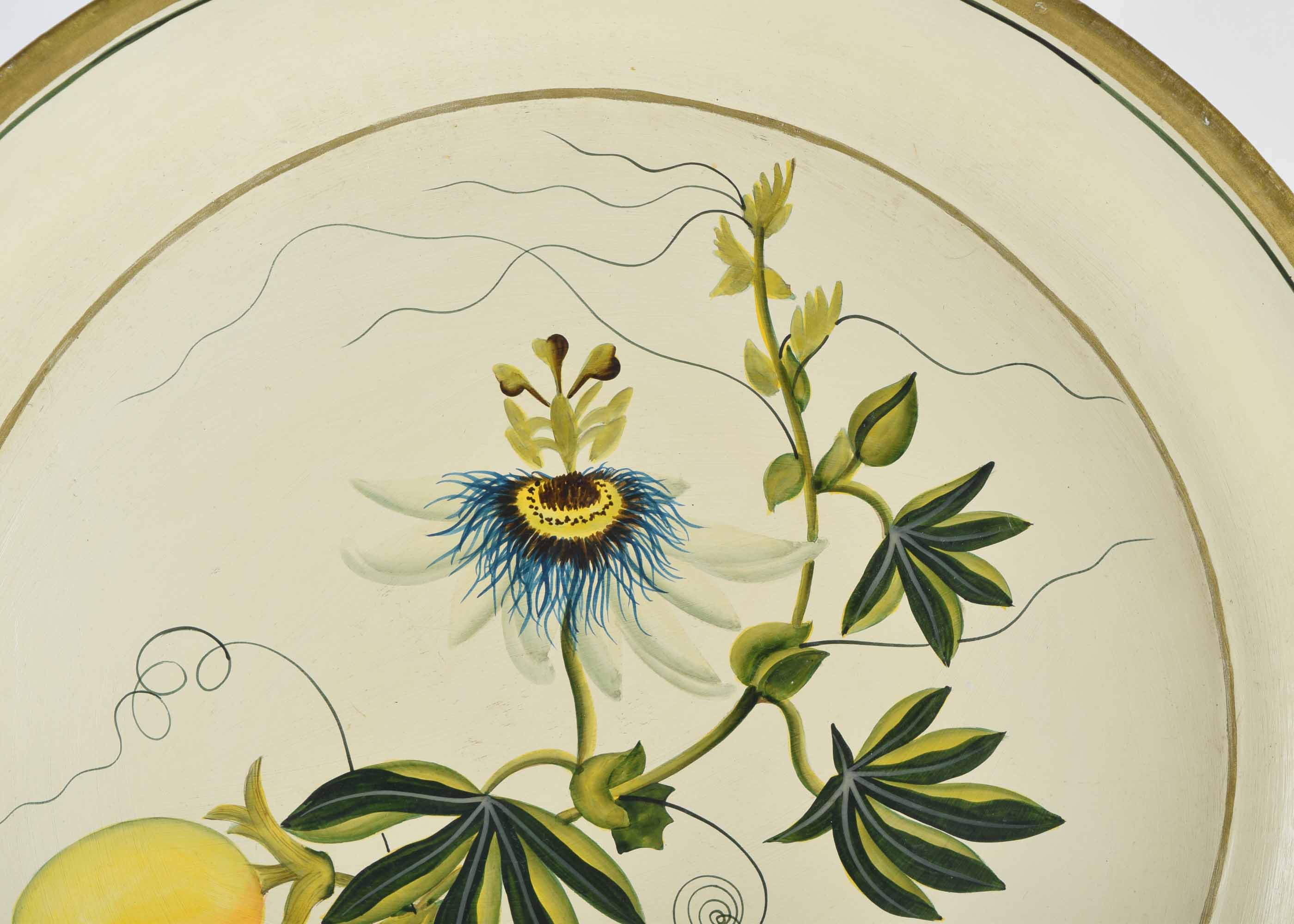 Vintage Habitat International Painted Round Bowl