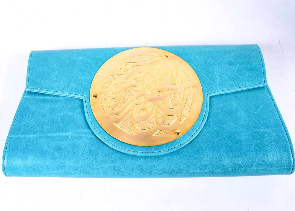 Dareen Hakim Leather Clutch