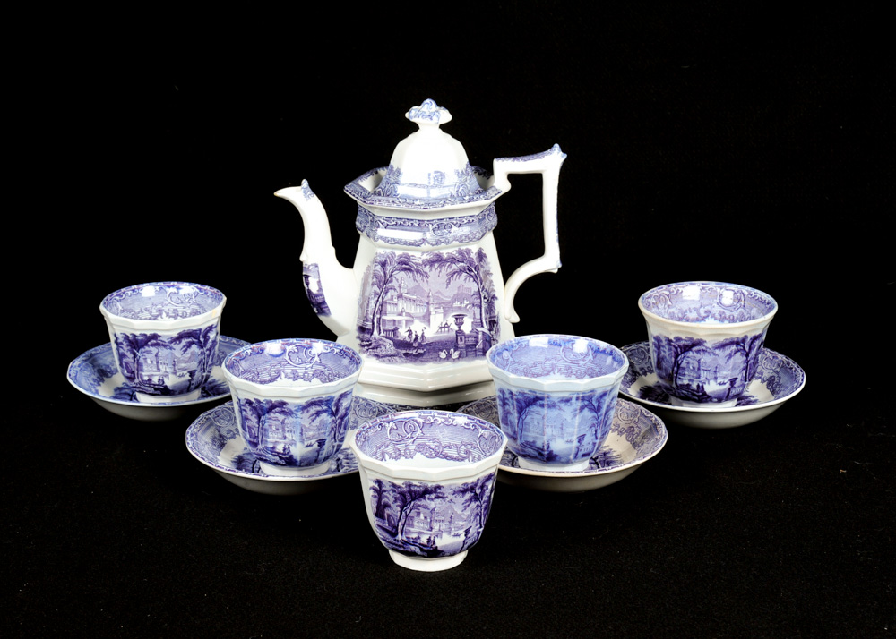 Antique Mulberry Transferware