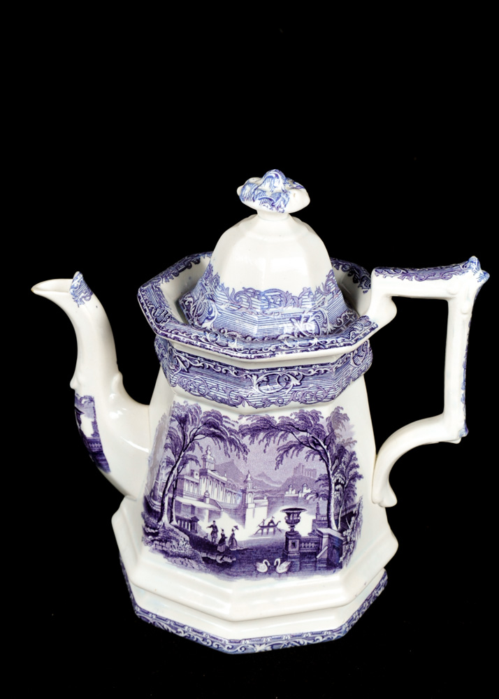 Antique Mulberry Transferware