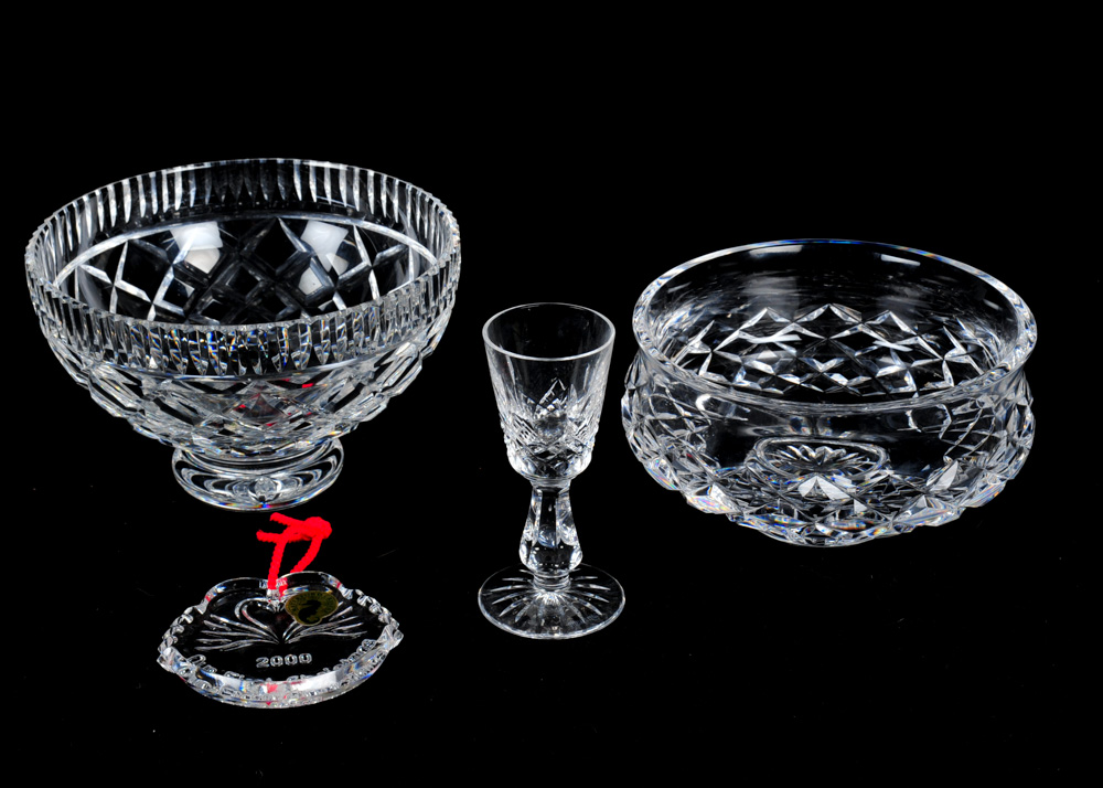 Quartet of Waterford Crystal Decor