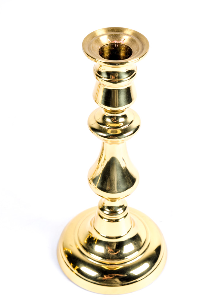 Quintet of Baldwin Brass Candlesticks