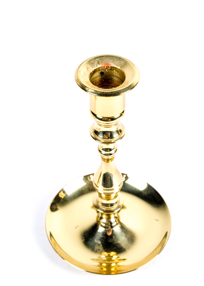 Quintet of Baldwin Brass Candlesticks