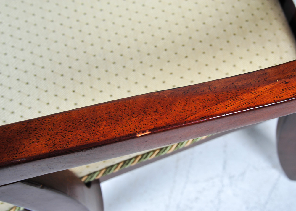 Set of Six Slatted Dining Chairs