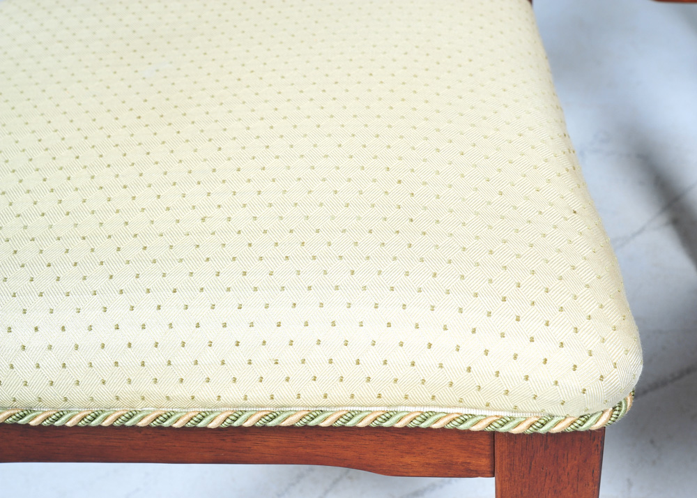 Set of Six Slatted Dining Chairs