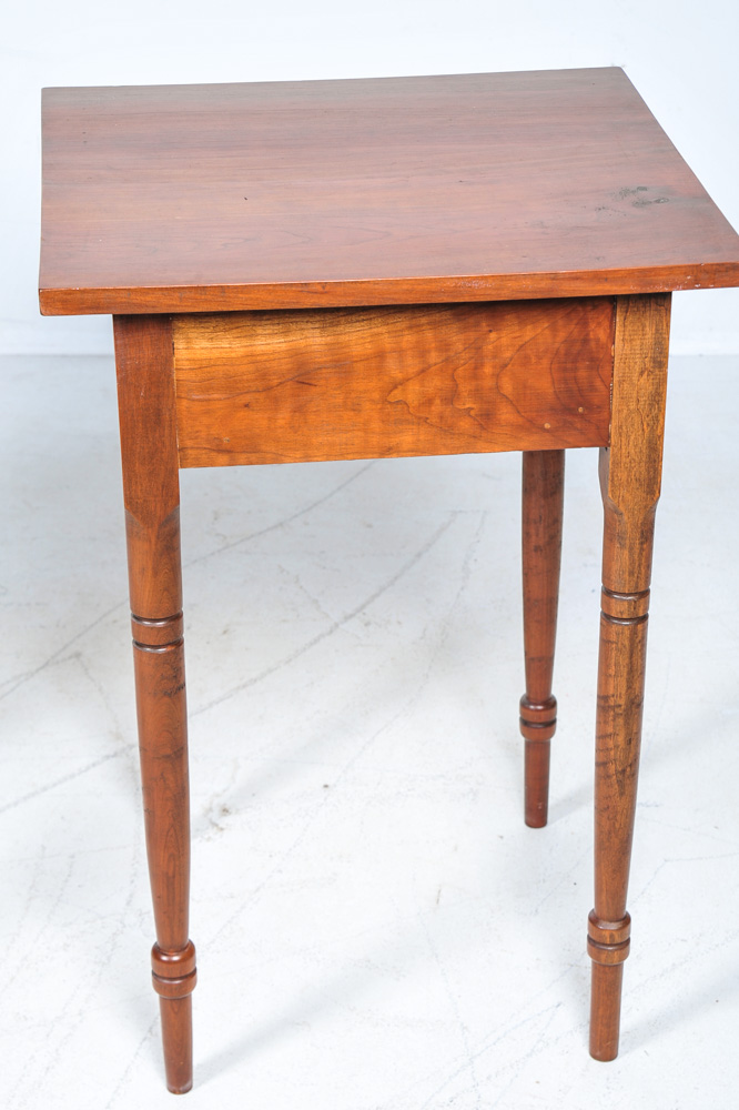 Pair of Early American Style Maple End Tables