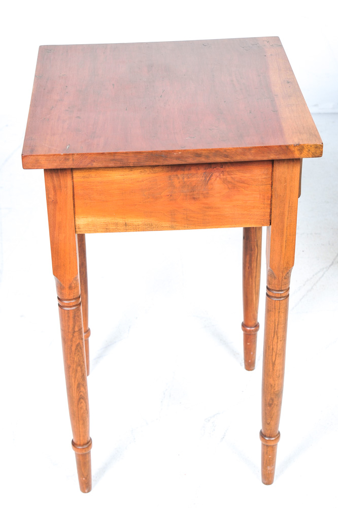 Pair of Early American Style Maple End Tables