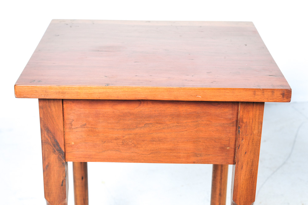 Pair of Early American Style Maple End Tables