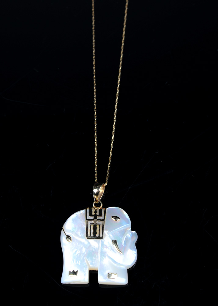 Elephant Pendant Necklace