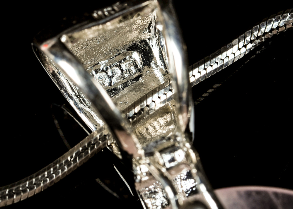 Sterling Silver and Rose Quartz Pendant Necklace