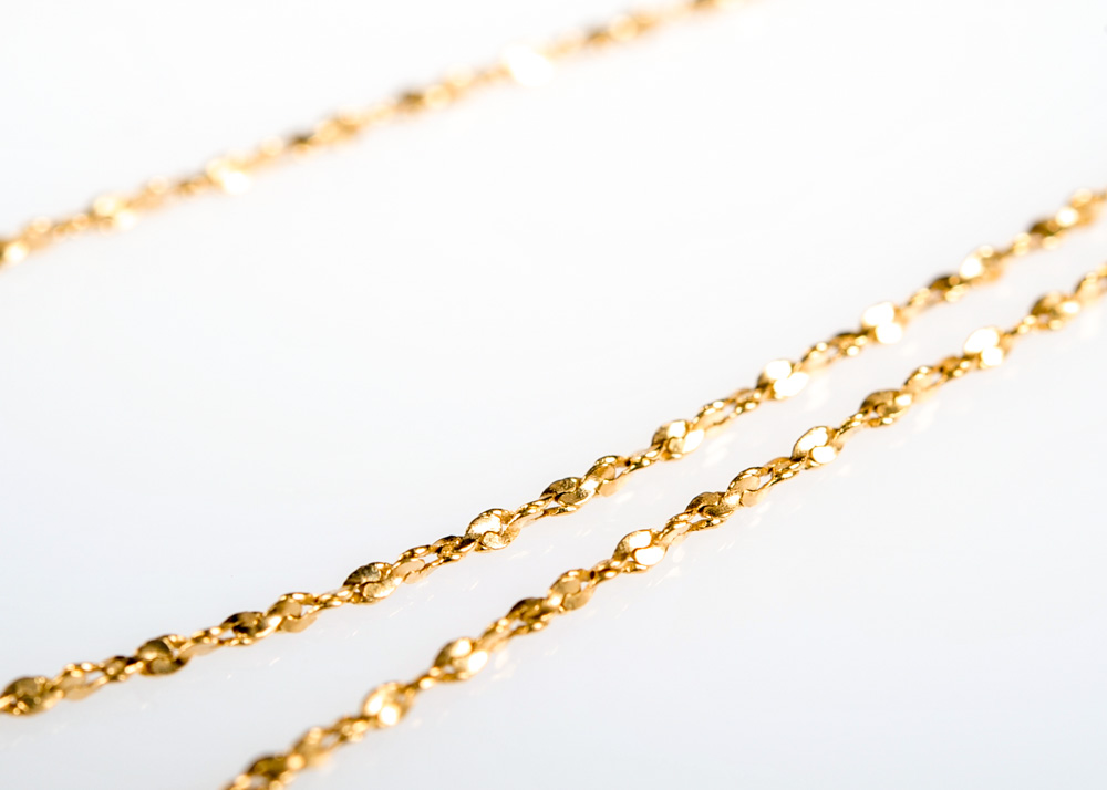 14K Gold and Blue Topaz Pendant Necklace