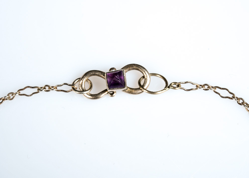 Sterling Silver and Amethyst Necklace