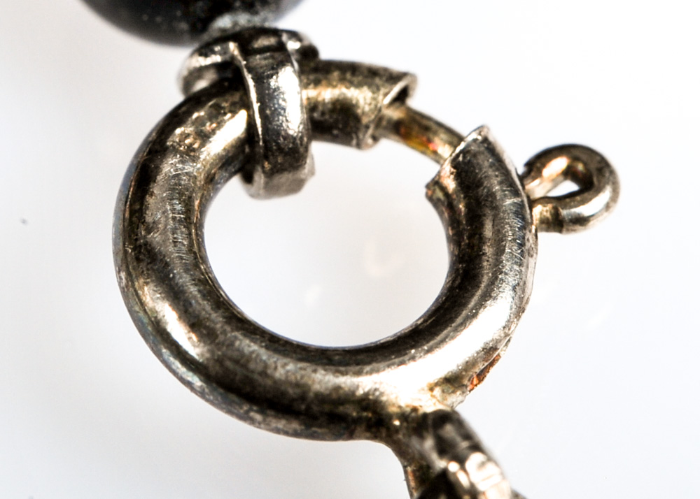 Sterling Silver and Black Onyx Necklace