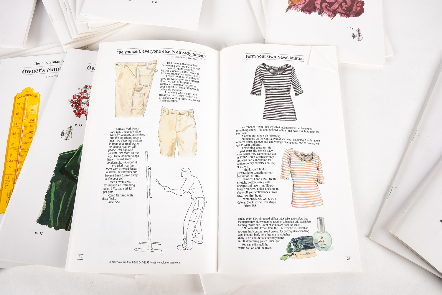 Collection of J. Peterman Co. Catalogs